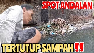 Musim kemarau tiba, Spot mancing andalan tertimbun sampah