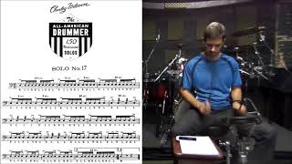 Solo Nº17 - Charley Wilcoxon - The All-American Drummer - 150 Rudimental Solos