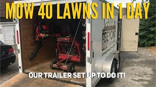 2018 We mow 40 lawns in 1 day! VLOG