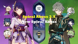 Raiden International & Alhaitham Hyperbloom | New Spiral Abyss 3.5 Floor 12 (9*) | Genshin Impact