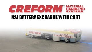 Creform NSI battery exchange with cart