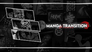 Manga Transtion Preset pt • 1 | Alight Motion preset | Transition Ideas When You Are Stucked ** •