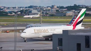 AEROPORTO INT'L DE GUARULHOS / SÃO PAULO | MOVIMENTO DE AERONAVES NO TERMINAL 3 | 4K