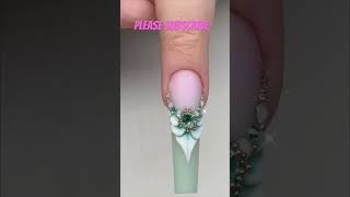 acrylic flowers nail art beautiful nail art acrylic 3D flower beginner Acrylic nail art 2023