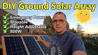 DIY: Let's Build an 800W Ground Solar Array for Emergency Backup Power - SHTF