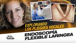 Video de mis cuerdas vocales. Endoscopia flexible laringea.