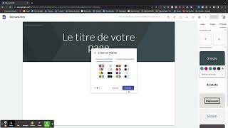 Réutiliser un thème d'un Google Sites à l'autre