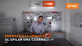 Errores más comunes al afilar una cadena | Experto STIHL| STIHL MÉXICO