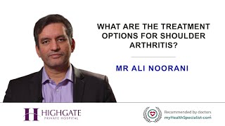 What are the treatment options for shoulder arthritis?