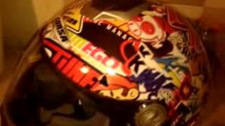 MOTO HELMET WRAPPING BOMB STICKER GREECE THE BEST