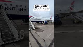 Belfast to London in under 2 HOURS #britishairways #belfastcity #london #flight