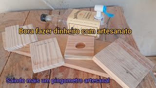 Como fazer uma renda extra c/artesanato com madeira, pingometro artesanal #diy