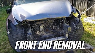 Rebuilding A Wrecked Infiniti G37 - Front End Removal - Built Series #2