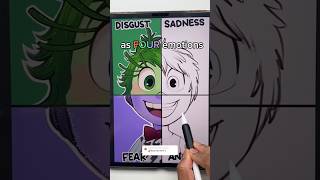 Inside Out 2 Style Challenge…(WILD Results) 😳🌈🎨 #shorts #insideout #drawing