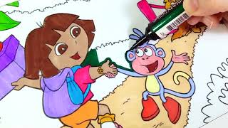 Dora aventureira!! Jogos de Pintar   Desenhos animados   Brinquedos   Diversão crianças