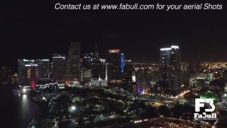 Drone Shots - Night Time - Downtown Miami, FL - www.fabull.com