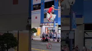 The unicycling unicorn show at Virginia Beach