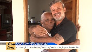 JANAÚBA: Dona Anailda tem casa reconstruida após incêndio com ajuda de doações e campanhas.