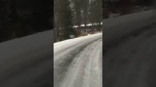 Slippery road