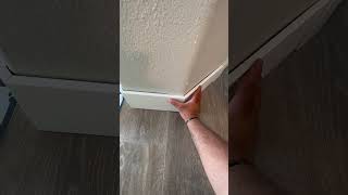 Bullnose Baseboard Trim. Make sure to glue your pieces before installing. #CRH #Trim