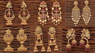 Earrings | Gold Earrings | Beautiful Jhumka | Latest Design Earrings Collection | New Style Earrings