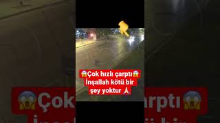 Motosiklet kazası ⁉️Yaya’ya çok hızlı çarptı