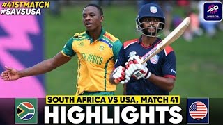 Sa vs USA Super 8 T20 World Cup 2024 || Sa vs USA T20 world cup 2024 highlights | sa vs USA T20