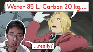 Chemist breaking down Human Transmutation ingredients in Fullmetal Alchemist Brotherhood!