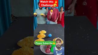 Watch this Challenge 🙉🤔🔥 #challenge #streetfood #funny #shorts #reaction