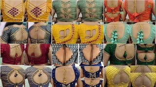 60+ trending blouse back neck designs 2024 ll blouse back neck designs ll latest neck designs