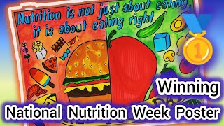 National Nutrition Week Poster drawing| World Food Day drawing| Healthy Diet chart Drawing|Food chat