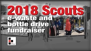 Real Storage Toronto & Scouts Canada 2018 e-waste and bottle drive fundraiser.