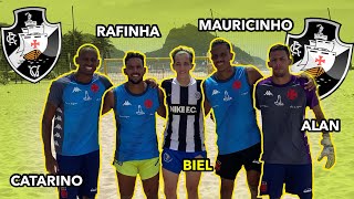 DESAFIO NA AREIA COM JOGADORES DO BEACH SOCCER DO VASCO (Catarino, Rafinha, Mauricinho e Alan)