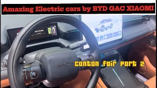 Canton fair Electric cars || BYD electric car || GAC AION xiaomi electric car #ev #hybrid