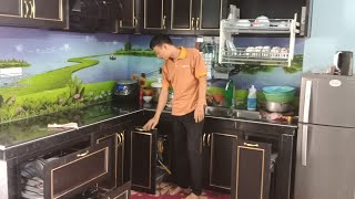 bộ tủ bếp nhôm hệ nội thất màu siêu hót