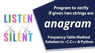 Anagram Frequency Table