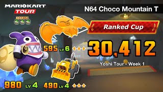 Nonstop Combo on N64 Choco Mountain T | Ranked Cup | Mario Kart Tour