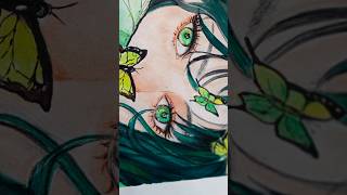 drawing a girl eyes #aesthetic  #art #trendingshorts #viral#beautifulgirl #btsarmy