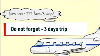 Don't forget to do these things before going on short holiday (3 days)