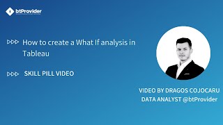 How to create a What If analysis in #Tableau