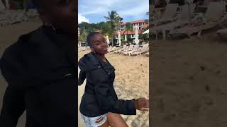 Dancing like Jennifer Lopez on the Beach in Grenada #dance #comedyvideos