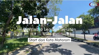 Jalan menuju Pantai Cemara Ekowisata Lembar Selatan, Dari Kota Mataram !