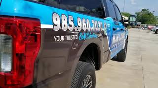 Blue Lizard Soft Washing/Pressure Washing F250 Partial Wrap