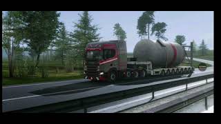 Grafikler Dehşet Efsane Gerçekçi Oyun// Truck Simulator Europe 3