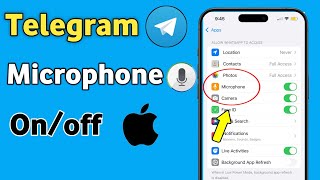 iPhone | Telegram microphone off kaise kare | Telegram microphone kaise band kare