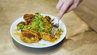 Crab Cakes with Risotto & Balsamic Glazed Brussel Sprouts w/ Michael Kelly