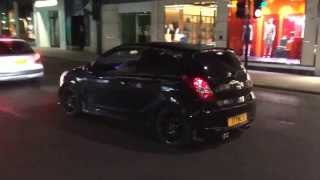 Very loud sick Hyundai I20 city car in Knightsbridge