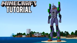 MINECRAFT : How To Build EVA-01 From Neon Genesis Evangelion エヴァンゲリオン初号機