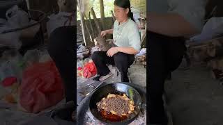 This women cooking A special nonveg recipe for her son #cookingadventure #recipetv #food #shorts