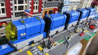 Lego mini-Space Monorail with 5 cars